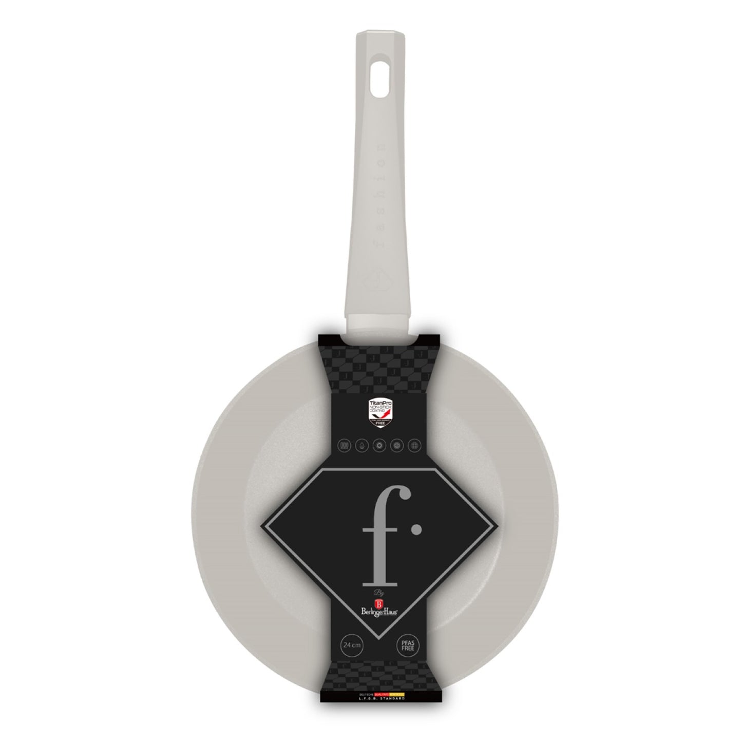 Fashion By Berlinger Haus 24cm TitanPro Non-Stick Frypan - Cream