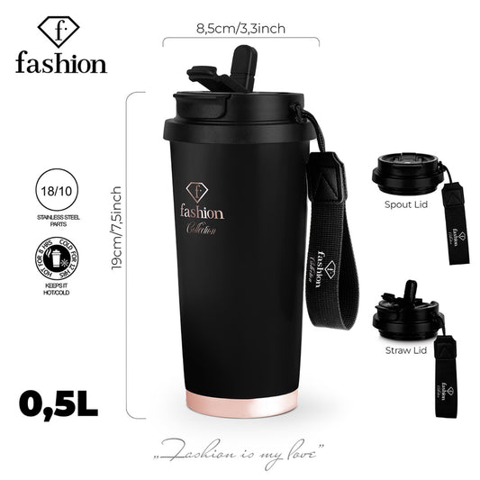 Fashion By Berlinger Haus 0.5L Coffee Mug - Matte Black
