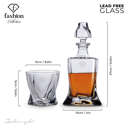 Fashion By Berlinger Haus Whisky Decanter and Glass Set - Classic Collection