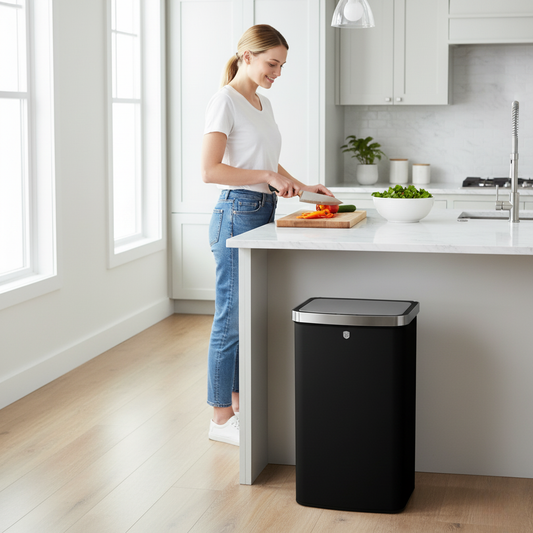 Berlinger Haus 60L Sensor Bin – Matte Black