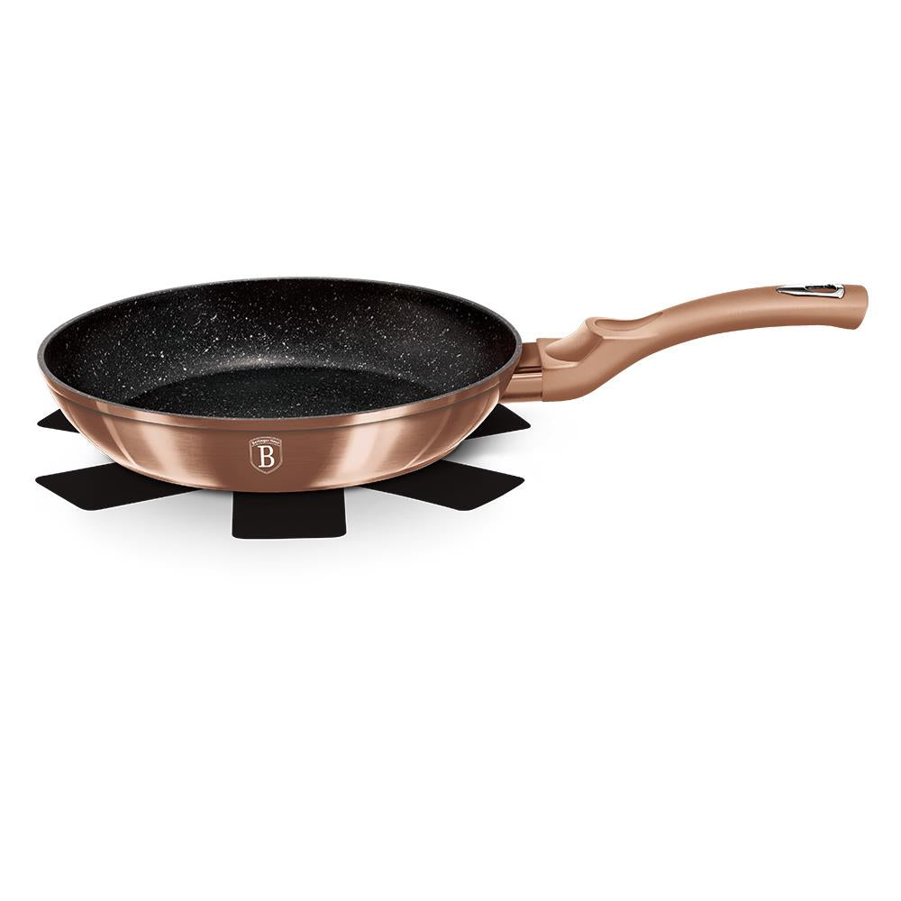 Belinger Haus 20cm Marble Coating Fry Pan - Rose gold