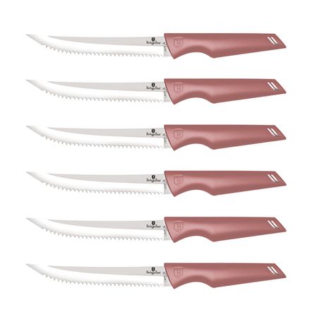 Berlinger Haus 6-Piece Stainless Steel Steak Knife Set - iROSE