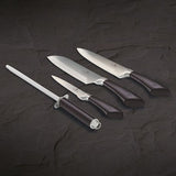 Berlinger Haus 4-Piece Stainless Steel Knife Set - Carbon Pro