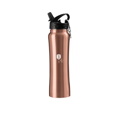 Berlinger Haus 500ml Stylish Sport Flask Bottle - Rose Gold Metallic
