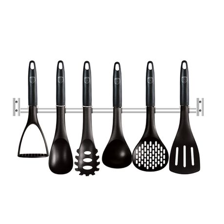 Berlinger Haus 7-Piece Non-Stick Utensils Set - Black