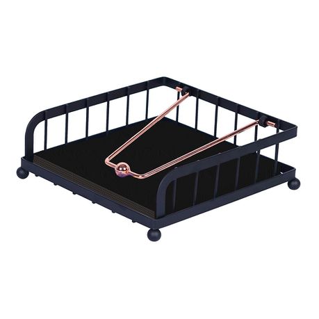 Berlinger Haus Premium Iron Napkin Holder - Black Rose Line