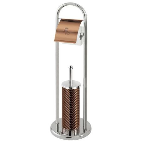 Berlinger Haus Stainless Steel Toilet Brush and Stand - Rose Gold