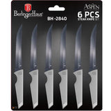 Berlinger Haus 6-Piece Stainless Steel Steak Knife Set - Aspen