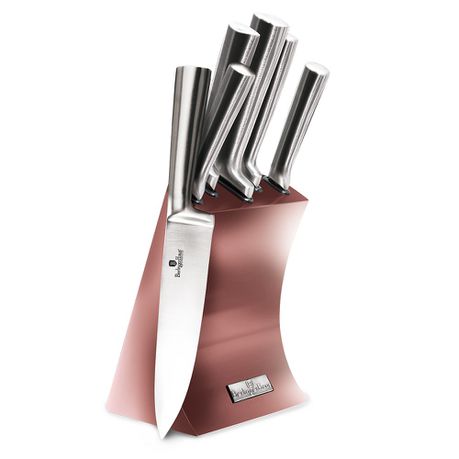 Berlinger Haus 6 Piece Knife Set with Stand - iRose Collection