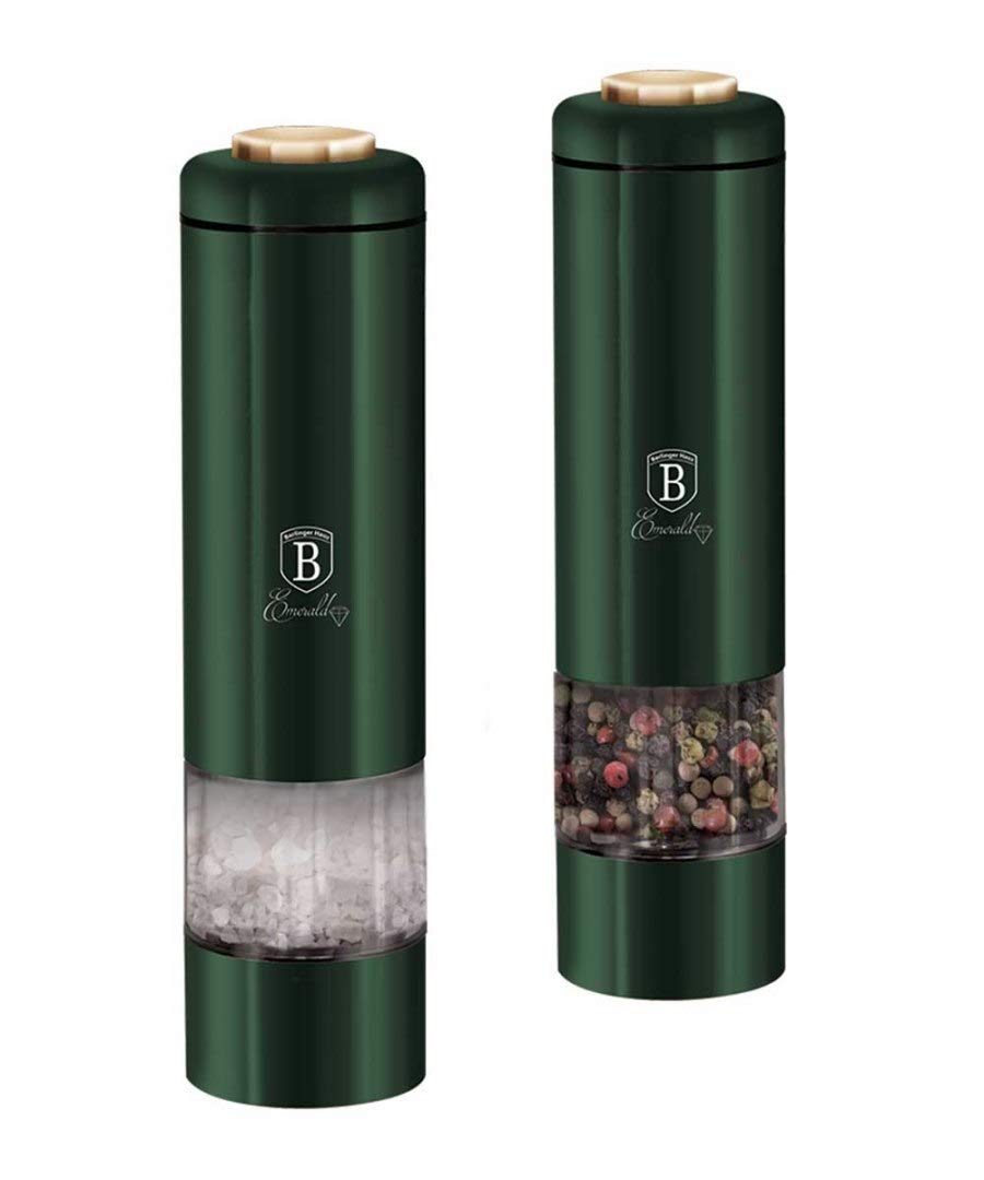 Berlinger Haus 2-Piece Electric Pepper and Salt Mill Set - Emerald