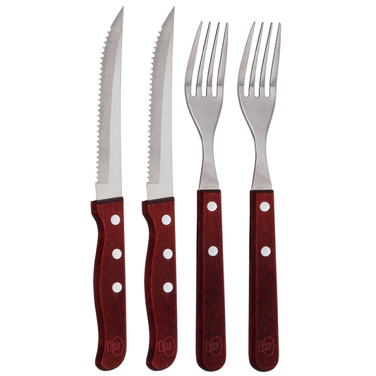 Blaumann 4-Piece Stainless Steel Fork & Knife Set