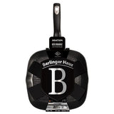 Berlinger Haus 28cm Marble Coating Grill Pan - Black Silver Collection