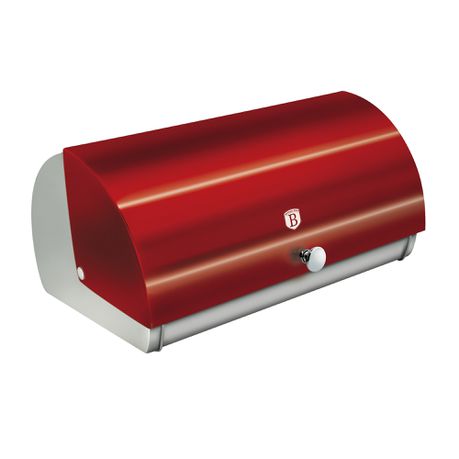 Berlinger Haus 38cm Premium Bread Box - Burgundy Metallic