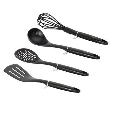 Berlinger Haus 4-Piece Nylon Kitchen Tool Set - Royal Black