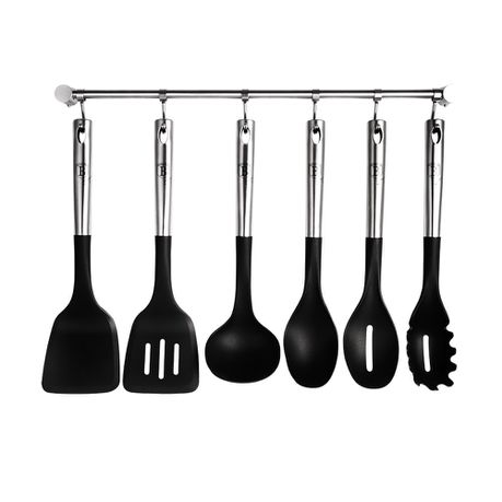 Berlinger Haus 7-Piece Kitchen Gadget Set - Black Silver
