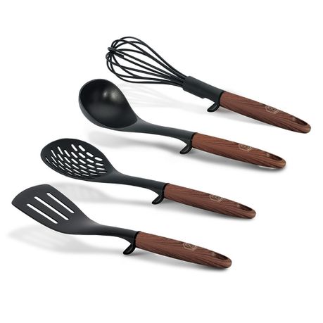 Berlinger Haus 4-Piece Nylon Kitchen Tool Set - Ebony Rosewood Collection