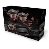 Berlinger Haus 12+2 Pieces Marble Coating Cookware Set - i-Rose Edition