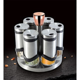 Berlinger Haus 7-Piece Stainless Steel Spice Shaker Set with Rack