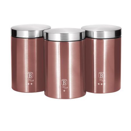Berlinger Haus 3-Piece Premium Canister Set - i-Rose Edition