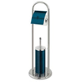 Berlinger Haus Stainless Steel Toilet Brush and Stand - Aquamarine Edition