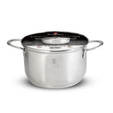 Berlinger Haus 24cm Stainless Steel Casserole with Lid - Silver Jewellery