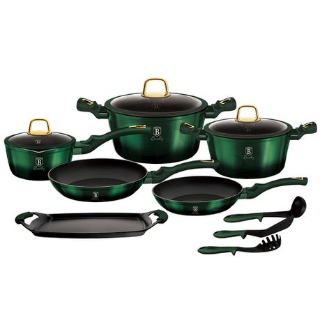 Berlinger Berlinger Haus 12 Piece Titanium Coating Cookware Set - Emerald Collec