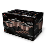 Berlinger Haus 10 Piece Marble Coating Cookware Set - Rose Gold Edition