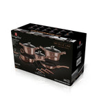 Berlinger Haus 11-Piece Marble Coating Cookware Set - Rose Gold Edition