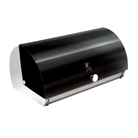 Berlinger Haus 38cm Premium Bread Box - Black Silver