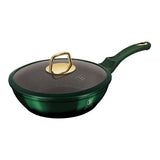 Berlinger Haus 24cm Titanium Coating Deep Fry Pan with Lid - Emerald