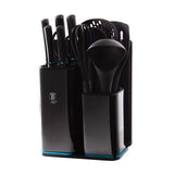 Berlinger Haus 13 Piece Knife Set with Stand and Kitchen Tools - Aquamarine