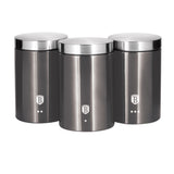 Berlinger Haus 3 Piece Premium Canister Set - Carbon