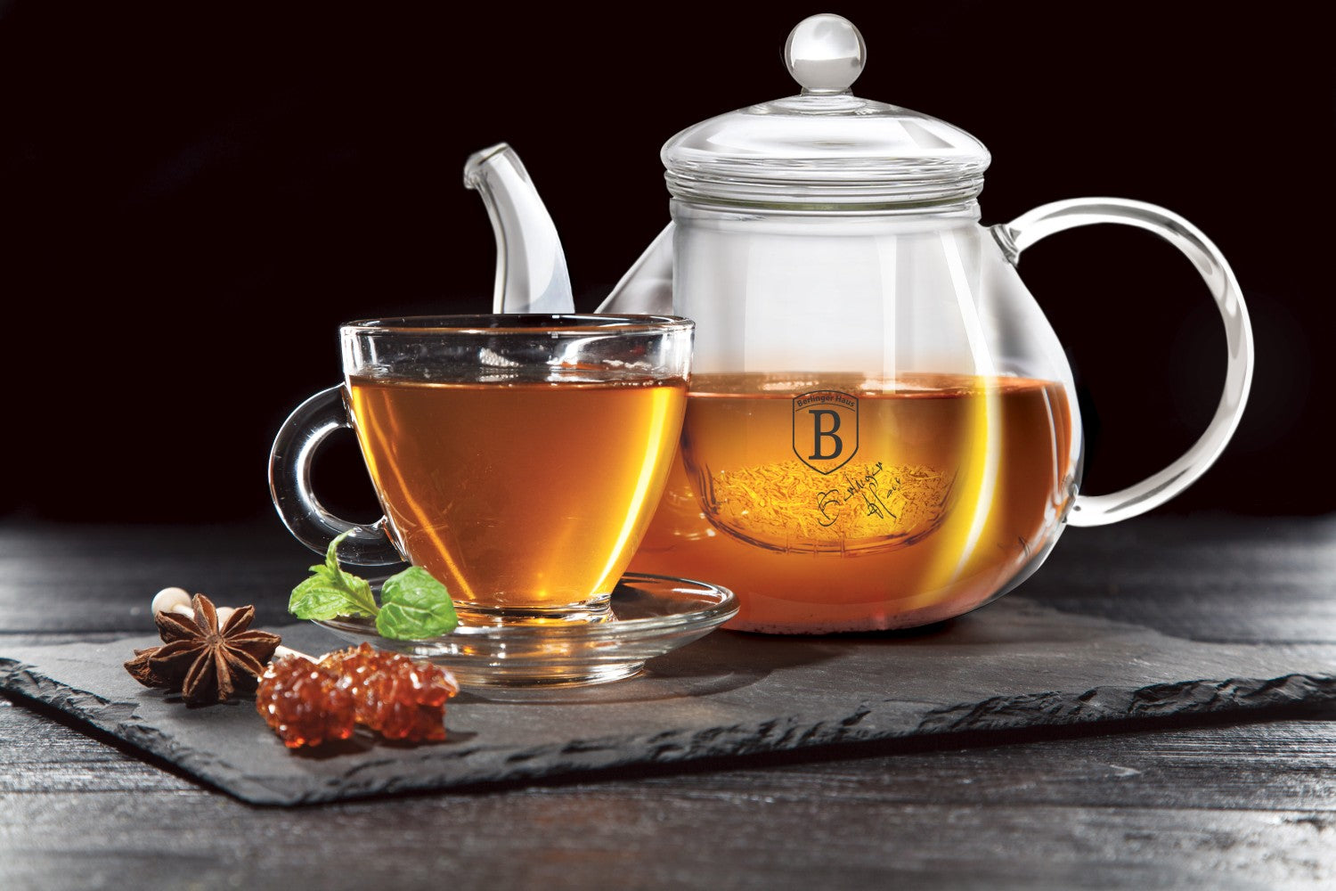 Berlinger Haus 1L Glass Tea Pot with Filter