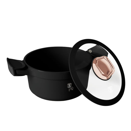 Berlinger Haus 20cm Titan Pro Non-Stick Casserole - Black Rose