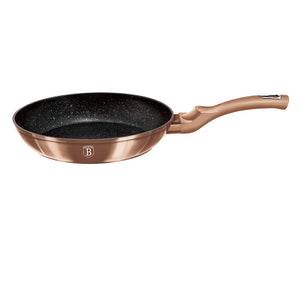 Berlinger Haus 24cm Marble Coating Frypan - Rose Gold Metallic Line