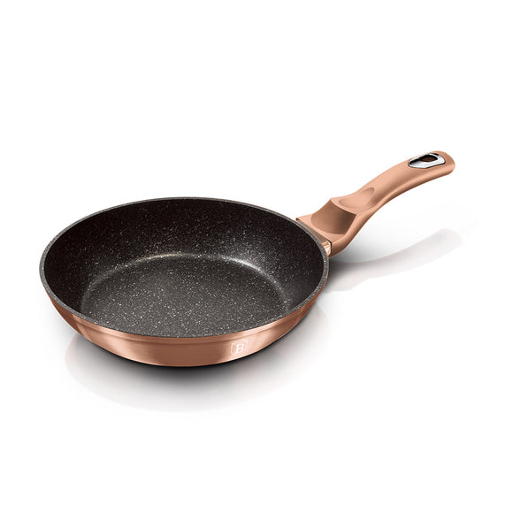 Berlinger Haus 30cm Marble Coating Fry Pan - Rose Gold Metallic