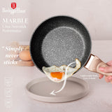 Belinger Haus 20cm Marble Coating Fry Pan - Rose gold