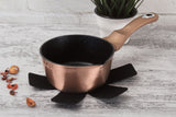 Berlinger Haus 16cm Marble Coating Sauce Pan - Rose Gold Metallic Line