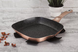 Berlinger Haus 28cm Marble Coating Grill Pan - Rose Gold Metallic