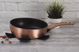 Berlinger Haus 26cm Marble Coating Flip Frypan - Rose Gold Metallic Line