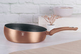 Berlinger Haus 26cm Marble Coating Flip Frypan - Rose Gold Metallic Line