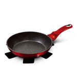 Berlinger Haus 24cm Non-Stick Marble Coating Frypan - Black Burgundy