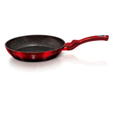 Berlinger Haus 26cm Marble Coating Non-Stick Frypan - Black Burgundy