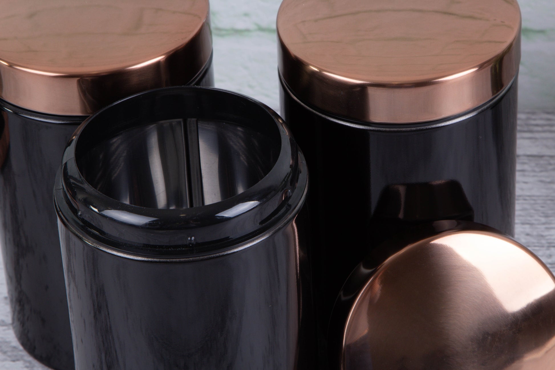 Berlinger Haus 3 Piece Premium Canister Set - Black Rose