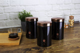 Berlinger Haus 3 Piece Premium Canister Set - Black Rose