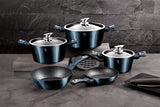 Berlinger Haus 10 Piece Marble Coating Cookware Set - Aquamarine Edition