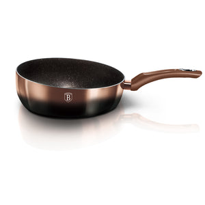 Berlinger Haus 26cm Marble Coating Flip Frypan - Rose Gold Noir Edition