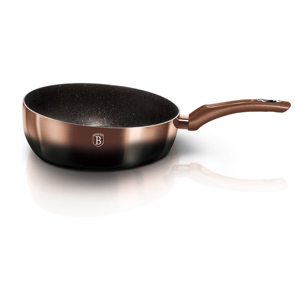 Berlinger Haus 26cm Marble Coating Flip Frypan - Rose Gold Noir Edition