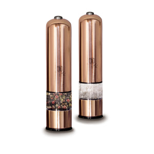 Berlinger Haus 2-Piece Electric Pepper & Salt Mill Set - Rose Gold Edition