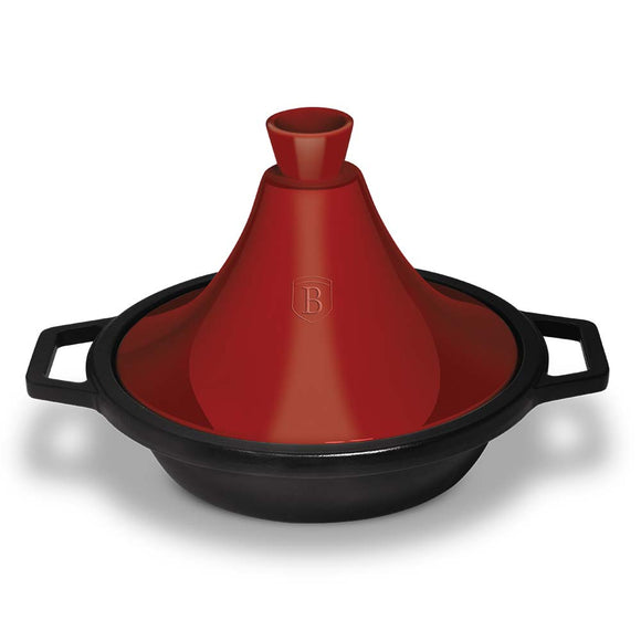 Berlinger Haus 24cm Cast Iron Tajine Pot - Burgundy Metallic